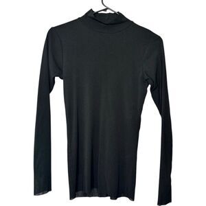 |EUC| WESTON Anthropologie Mesh Gauze Long Sleeve Mock Neck